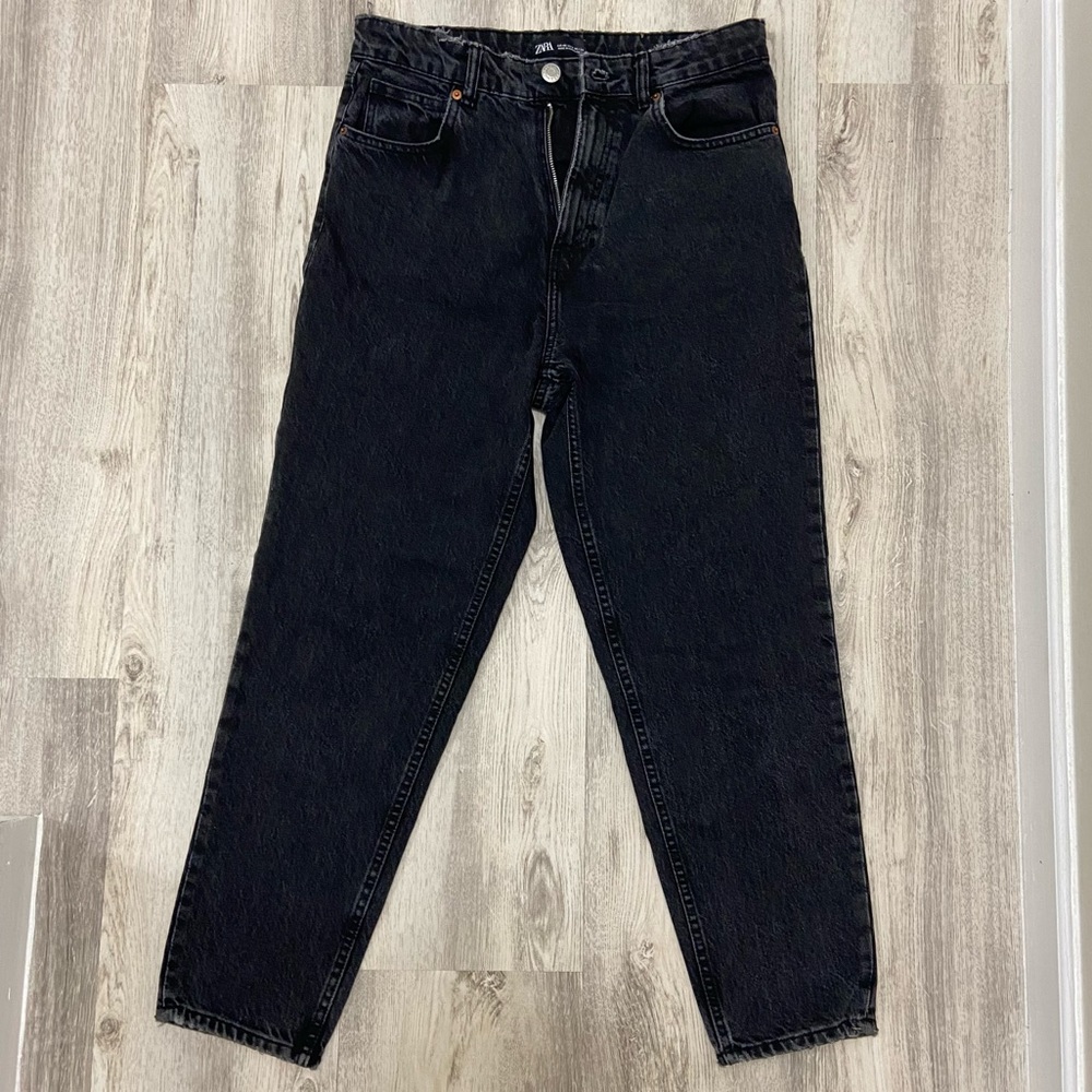 Zara Black Mom Jeans